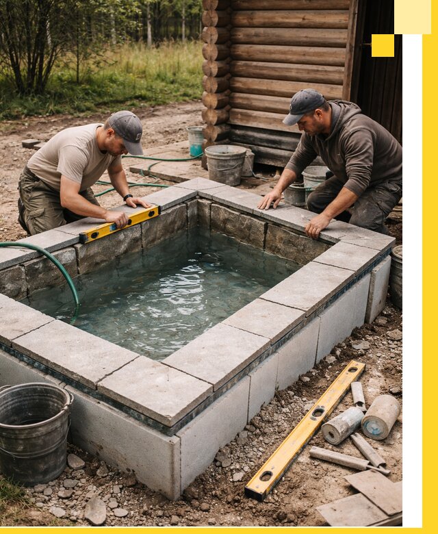 Изготовление и установка холодных купелей под ключ в Нефтеюганске