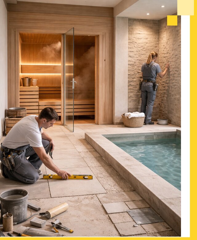 Комплексный дизайн и отделка интерьеров SPA под ключ в Нефтеюганске